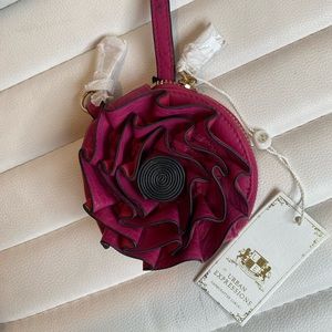 Urban Expressions Hand Crafted Vegan Coin and Card Flower Purse